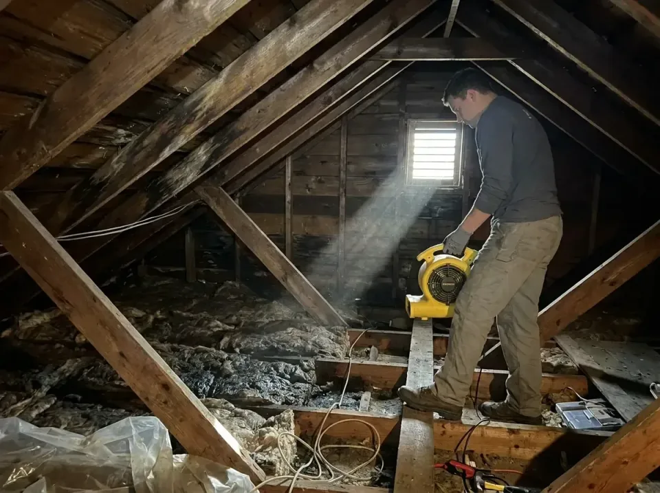 attic-water-damage-drying-proc-007 — frequently asked questions, Emergency Water Extraction & 24/7 Flood Response in Girard,…